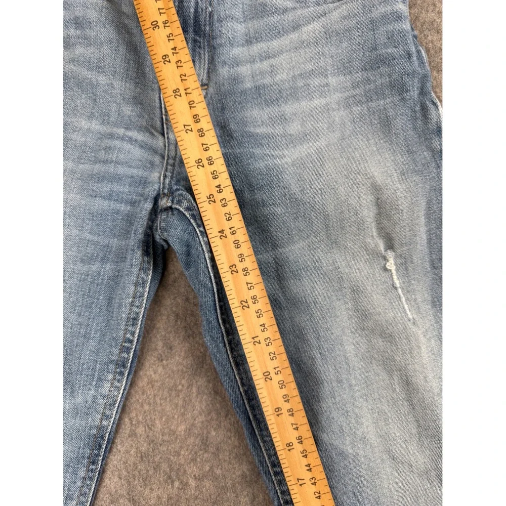 Lucky Brand Sienna Slim Boyfriend Jeans Light Wash Distressed Raw Hem Size‎ 2 26
